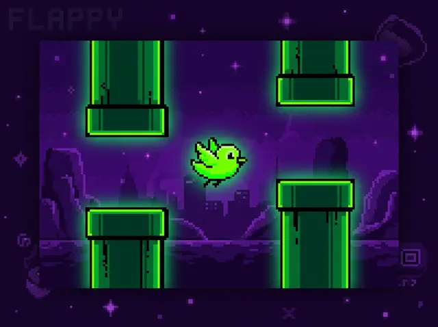 Neon Flight — Flying Bird Game